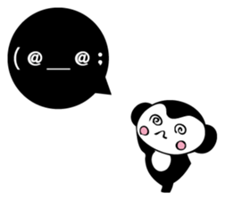 Small black monkey sticker #10451459