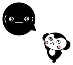 Small black monkey sticker #10451459