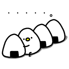 Rice balls and white chick