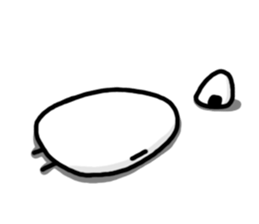 Rice balls and white chick sticker #10452039