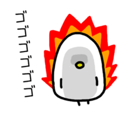 Rice balls and white chick sticker #10452059