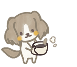 Dog is moka sticker #10452352
