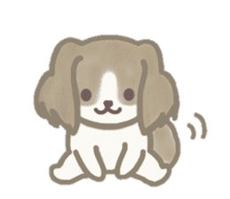 Dog is moka sticker #10452358