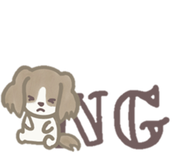 Dog is moka sticker #10452365