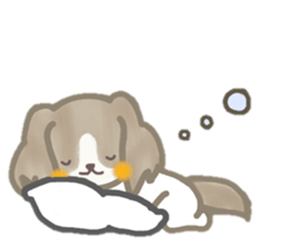 Dog is moka sticker #10452367