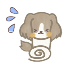 Dog is moka sticker #10452368