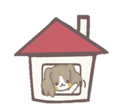 Dog is moka sticker #10452377