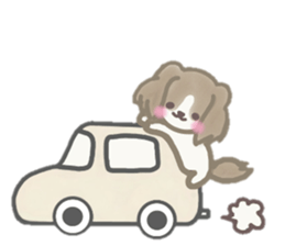 Dog is moka sticker #10452384