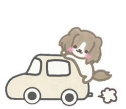 Dog is moka sticker #10452384
