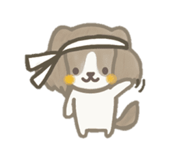 Dog is moka sticker #10452385