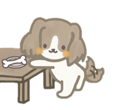 Dog is moka sticker #10452386