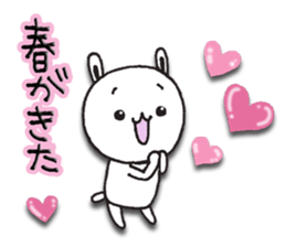 The rabbit which spring likes sticker #10452552