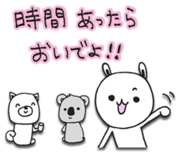 The rabbit which spring likes sticker #10452559