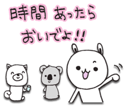 The rabbit which spring likes sticker #10452559