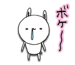 The rabbit which spring likes sticker #10452563