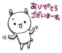 The rabbit which spring likes sticker #10452569