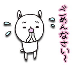 The rabbit which spring likes sticker #10452571