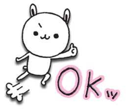 The rabbit which spring likes sticker #10452576