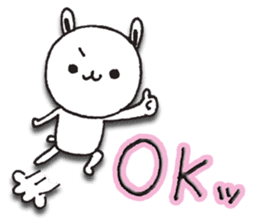 The rabbit which spring likes sticker #10452576