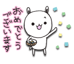 The rabbit which spring likes sticker #10452580