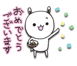 The rabbit which spring likes sticker #10452580