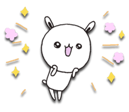 The rabbit which spring likes sticker #10452584