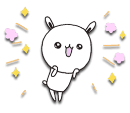 The rabbit which spring likes sticker #10452584