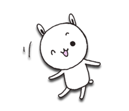 The rabbit which spring likes sticker #10452587