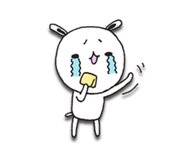 The rabbit which spring likes sticker #10452591