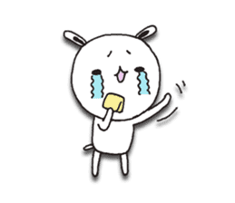 The rabbit which spring likes sticker #10452591