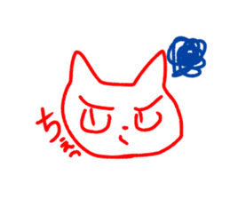 Cat sticker speaking Yamaguchi valve sticker #10452873