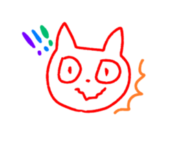 Cat sticker speaking Yamaguchi valve sticker #10452880