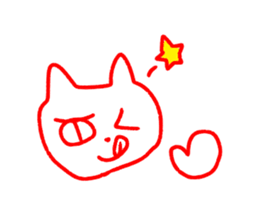 Cat sticker speaking Yamaguchi valve sticker #10452883