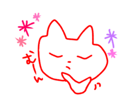 Cat sticker speaking Yamaguchi valve sticker #10452886