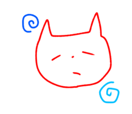 Cat sticker speaking Yamaguchi valve sticker #10452901