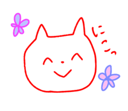 Cat sticker speaking Yamaguchi valve sticker #10452904