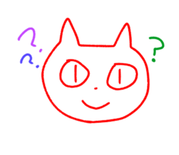 Cat sticker speaking Yamaguchi valve sticker #10452905