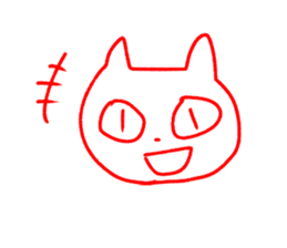 Cat sticker speaking Yamaguchi valve sticker #10452908