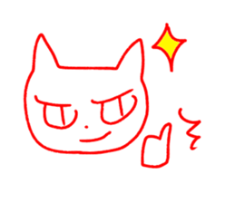 Cat sticker speaking Yamaguchi valve sticker #10452910