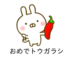 Rabbit Usahina Gag Balloon sticker #10453109