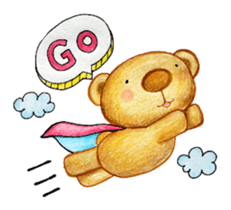 Dreamy bear sticker #10453359