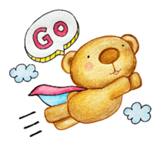 Dreamy bear sticker #10453359
