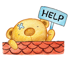 Dreamy bear sticker #10453365