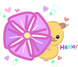 lovey dovey hamster ! sticker #10453392