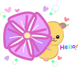lovey dovey hamster ! sticker #10453392