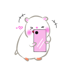 lovey dovey hamster ! sticker #10453393