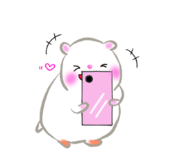lovey dovey hamster ! sticker #10453393