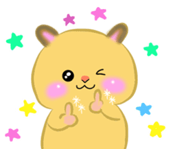 lovey dovey hamster ! sticker #10453395