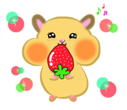 lovey dovey hamster ! sticker #10453397