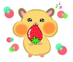 lovey dovey hamster ! sticker #10453397